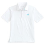 Johnnie-O Stevie Youth Polo in White