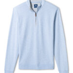 Johnnie-O Sully Junior Quarter-Zip in Gulf Blue