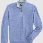 Johnnie-O Sully Junior Quarter-Zip in Laguna Blue
