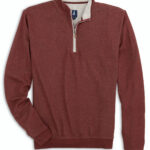 Johnnie-O Sully Junior Quarter-Zip in Maroon 1
