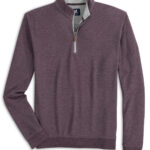 Johnnie-O Sully Junior Quarter-Zip in Royal Plum