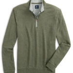 Johnnie-O Sully Junior Quarter-Zip in Sequoia