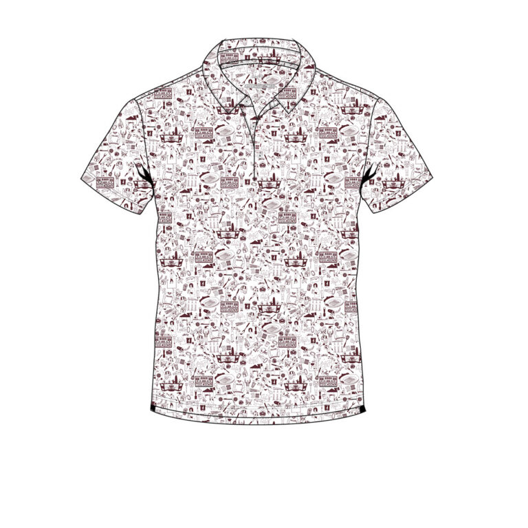 Johnnie-O Tailgater 2.0 Performance Polo in Maroon 3
