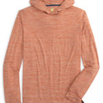 Johnnie-O Talon Lightweight Hoodie in Burnt Orange 2