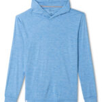 Johnnie-O Talon Lightweight Hoodie in Iris Blue