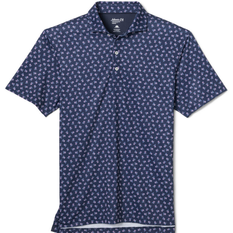 Johnnie-O USA Performance Polo in Navy