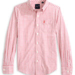 Johnnie-O Westwood Youth Button-Down in Lobster