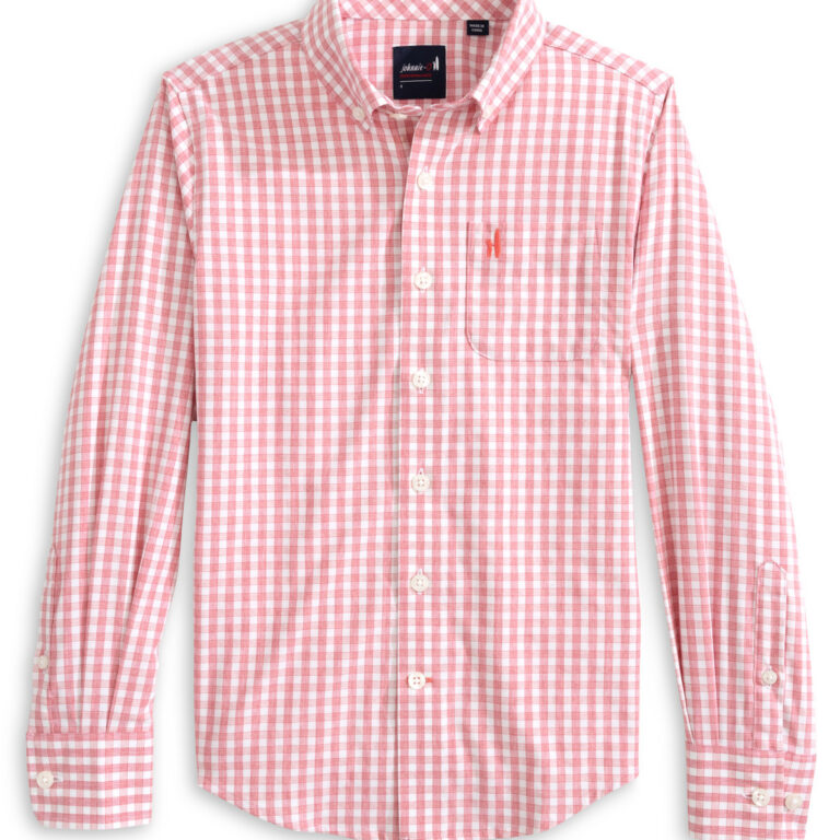 Johnnie-O Westwood Youth Button-Down in Lobster