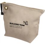 Klein Tools® 10″ Canvas Zipper Tool Pouch in Natural