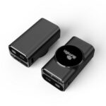 Lariat 10,000mAh Power Bank with Built-In Retractable Cable and USB and Type-C Ports