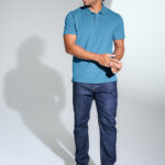 Mercer+Mettle Stretch Pique Polo in use