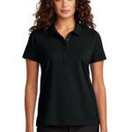 Mercer+Mettle Women’s Stretch Pique Polo in Deep Black