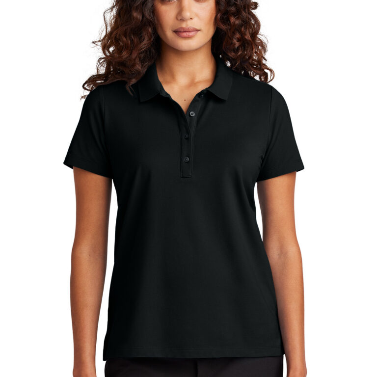 Mercer+Mettle Women’s Stretch Pique Polo in Deep Black