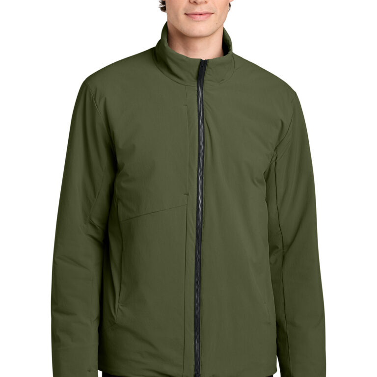 MiiR Sashiko Full-Zip Stretch Puffy in Forest Moss