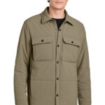 MiiR Sashiko Stretch Puffy Shacket in Truffle