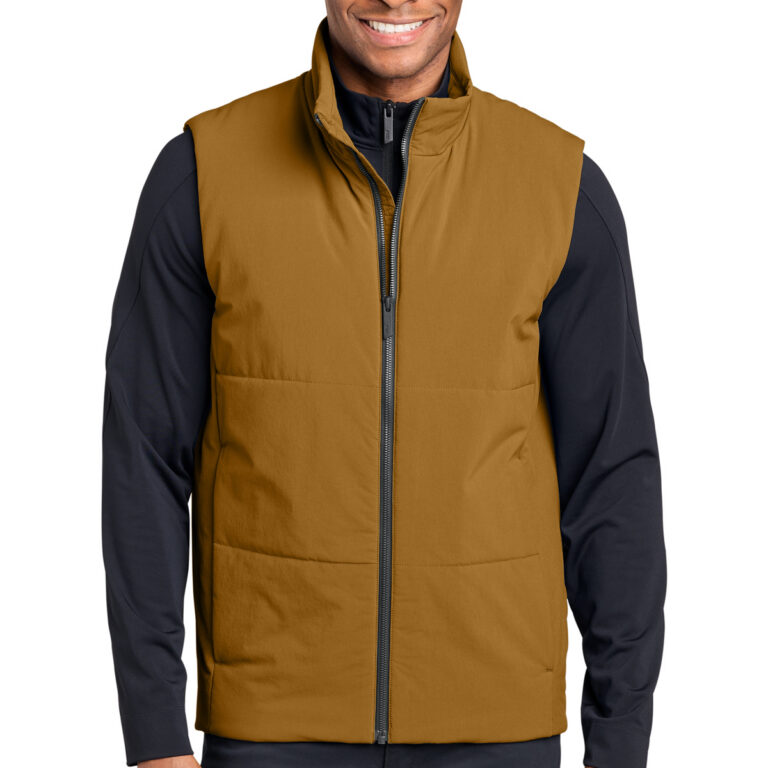 MiiR Sashiko Stretch Puffy Vest in Amber Haze