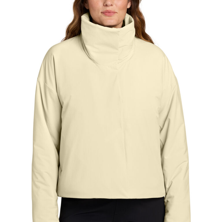MiiR Women’s Sashiko Full-Zip Stretch Puffy in Alabaster