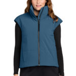 MiiR Women’s Sashiko Stretch Puffy Vest in Deep Lake