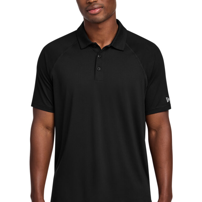 New Era Power Polo in Black