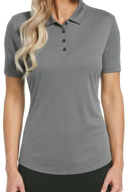 Original Penguin Ladies Oxford Polo in Caviar Grey