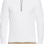 Original Penguin Lightweight Earl 1/4 Zip Pullover in Bright White