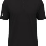 Original Penguin Men’s Solid Polo Shirt in Caviar