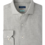 Peter Millar Amble Solid Sport Shirt in Argento