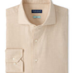 Peter Millar Amble Solid Sport Shirt in Truffle