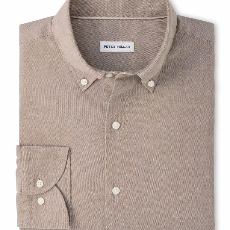Peter Millar Americana Oxford Sport Shirt in French Press
