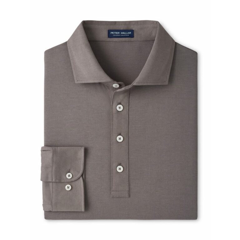 Peter Millar Ashby Silk Cotton Longsleeve Polo