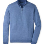 Peter Millar Ashland Quarter-Zip Sweater in Storm