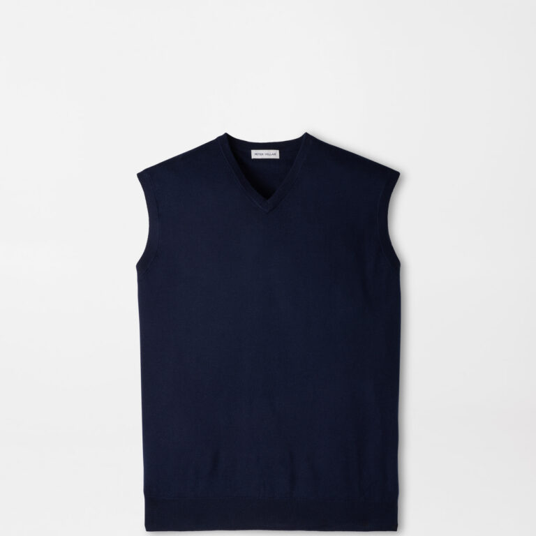 Peter Millar Autumn Crest V-neck Vest in Navy