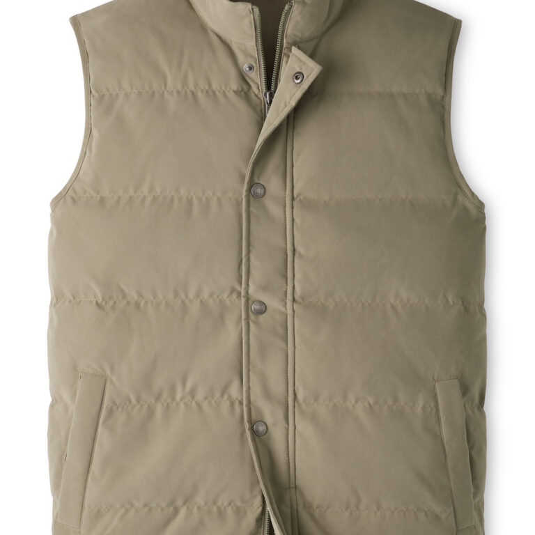 Peter Millar Bedford Quilted Vest in Fatigue