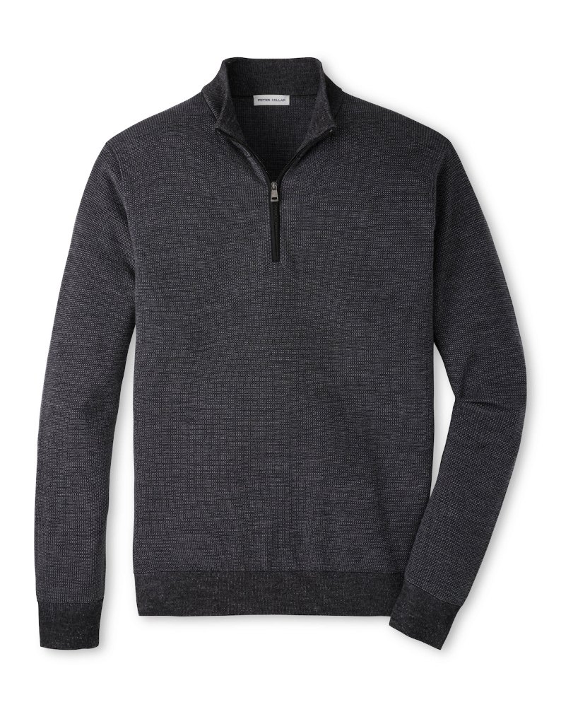 Peter Millar Blair Birdseye Quarter-Zip Sweater