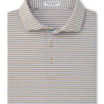 Peter Millar Brooks Performance Jersey Polo – Sean Self Collar in Dark Amber