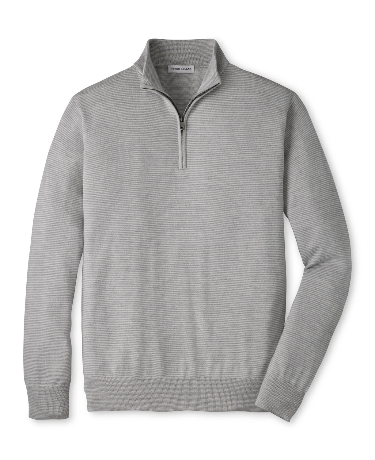 Peter Millar Canton Stripe Quarter Zip Sweater