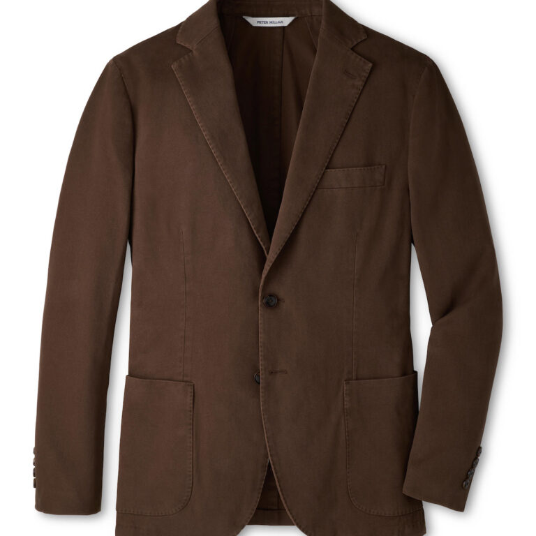 Peter Millar Chatham Cotton Cashmere Soft Jacket in French Press