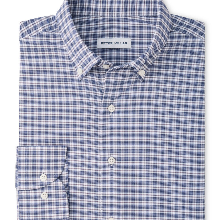 Peter Millar Clark Performance Twill Sport Shirt