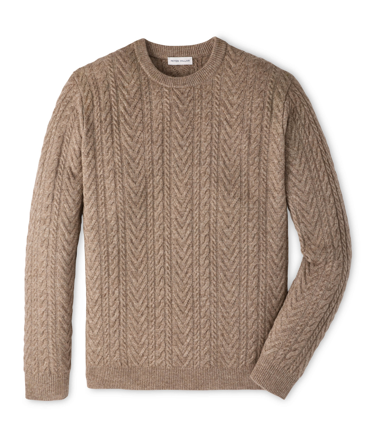 Peter Millar Crescent Cable Crewneck Sweater