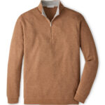 Peter Millar Crown Comfort Pullover in Dark Amber