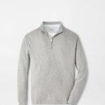 Peter Millar Crown Comfort Pullover in Light Grey