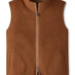 Peter Millar Crown Flex Merino Vest in Dark Amber