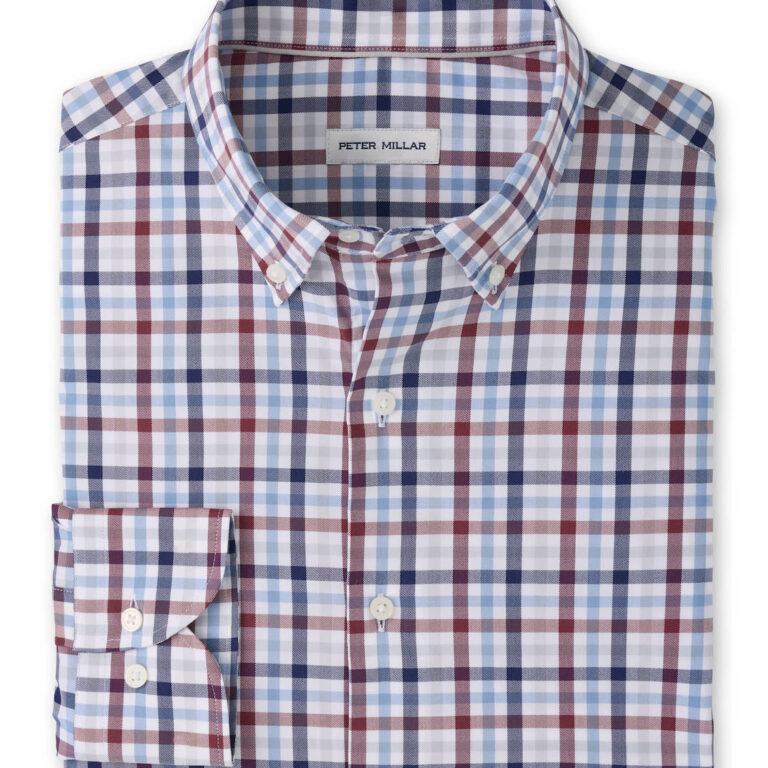 Peter Millar Elliot Crown Lite Cotton-Stretch Sport Shirt in Lakeside