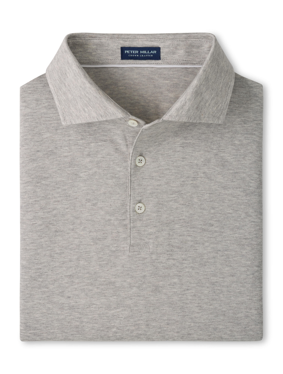 Peter Millar Excursionist Flex Short-Sleeve Polo in Gale Grey