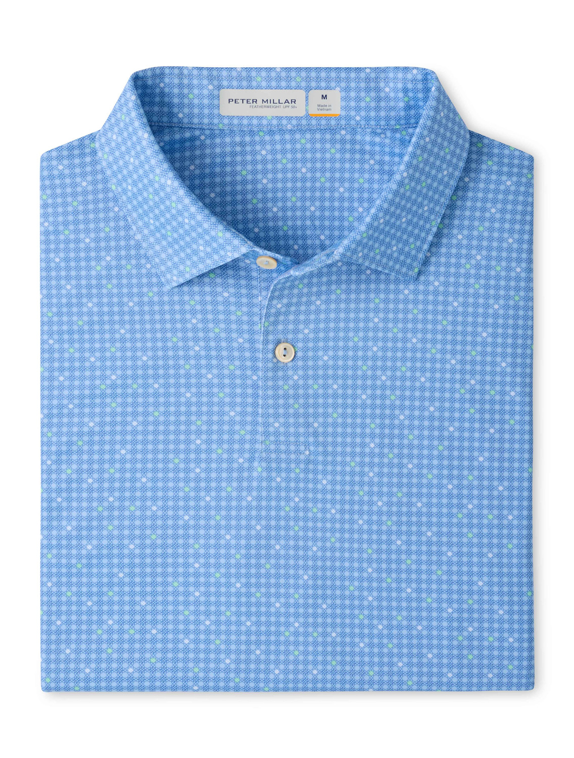 Peter Millar Featherweight Gingham Performance Polo – Sean Self Collar