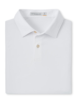 Peter Millar Featherweight Mélange Polo in White