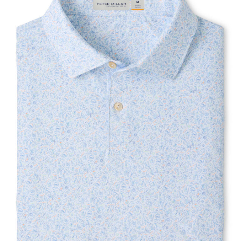 Peter Millar Featherweight Water Hazard Performance Polo - Sean Self Collar