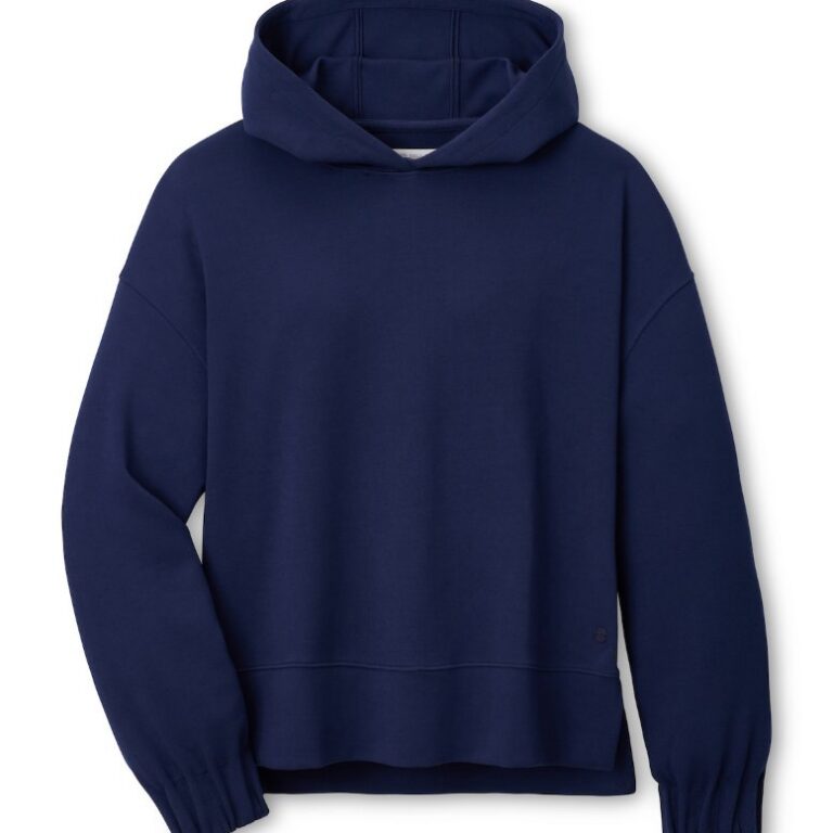 Peter Millar Flora Knit Hoodie in Navy