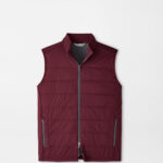 Peter Millar Fuse Hybrid Vest in Bordeaux