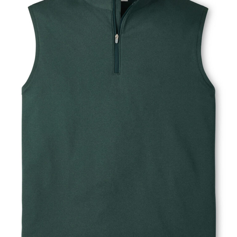Peter Millar Galway Melange Performance Quarter-Zip Vest